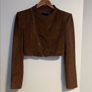 Cropped Geometric Blazer